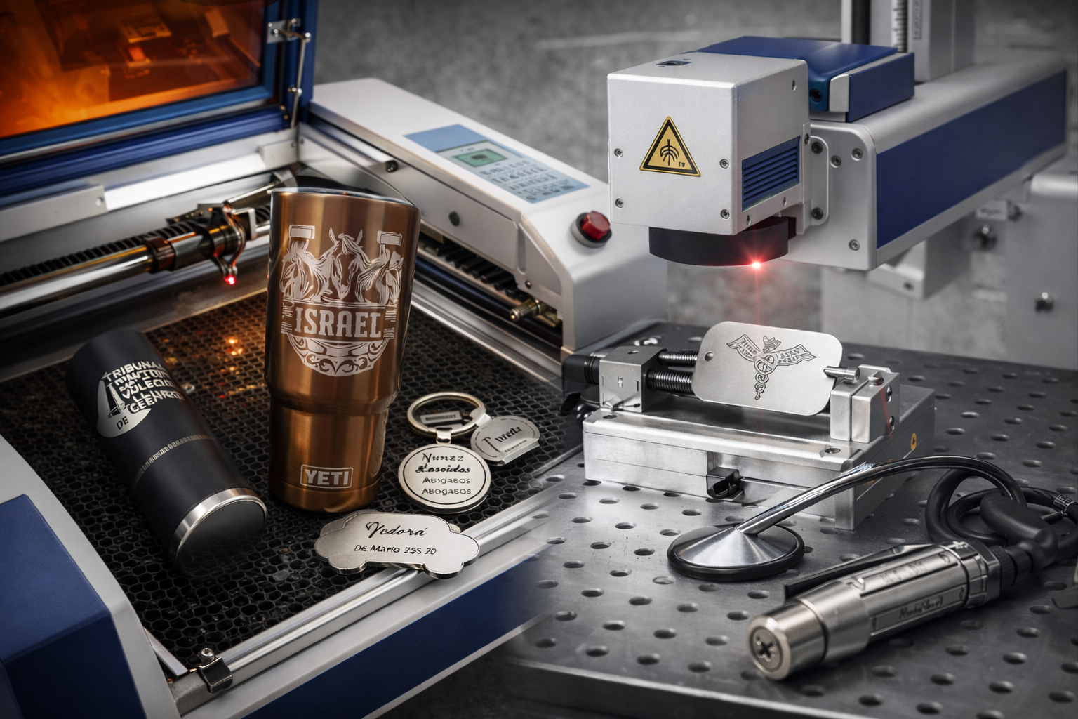 Equipos CO2 y de fibra para resultados precisos